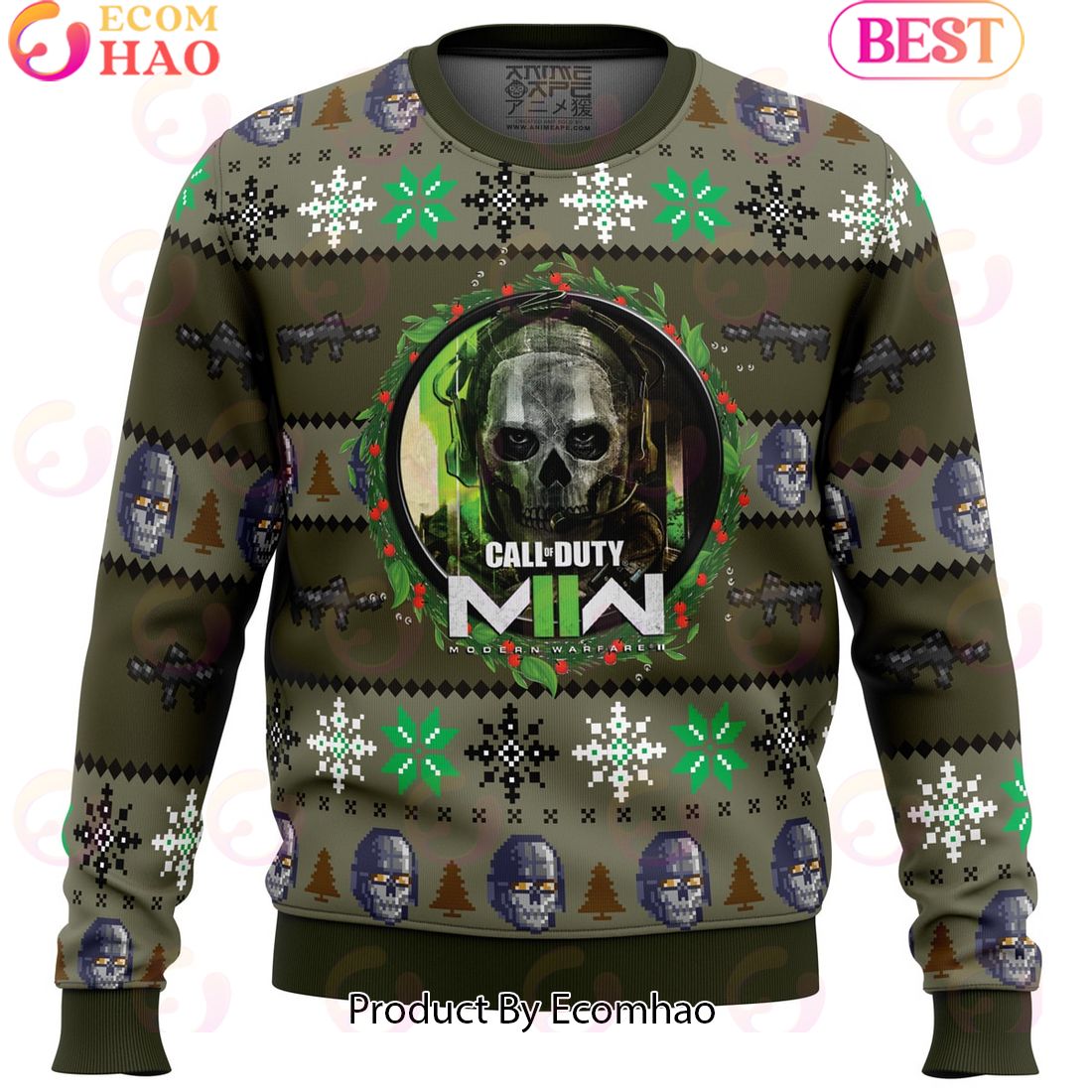 Chibi Chainsaw Man Ugly Christmas Sweater