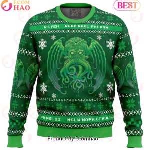 Cthulhu Cultist Christmas Ugly Christmas Sweater