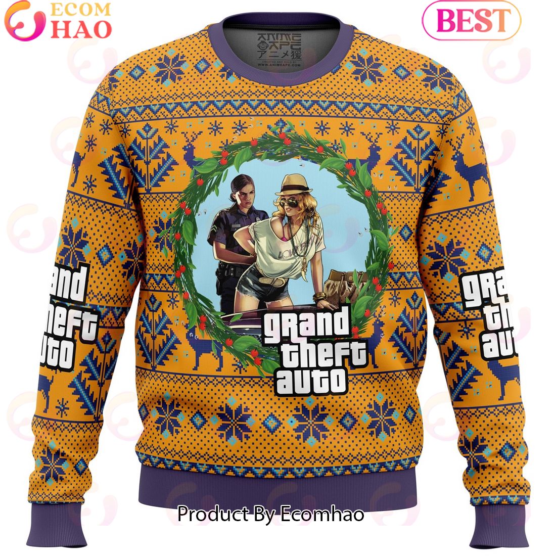 Grand Theft Auto Ugly Christmas Sweater