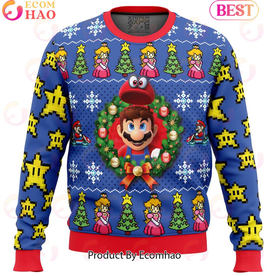 Mario Kart Ugly Christmas Sweater