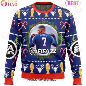 Mbappe EA Sports FIFA Ugly Christmas Sweater