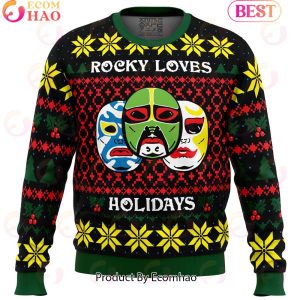 Rocky Loves Holidays 3 Ninjas Ugly Christmas Sweater