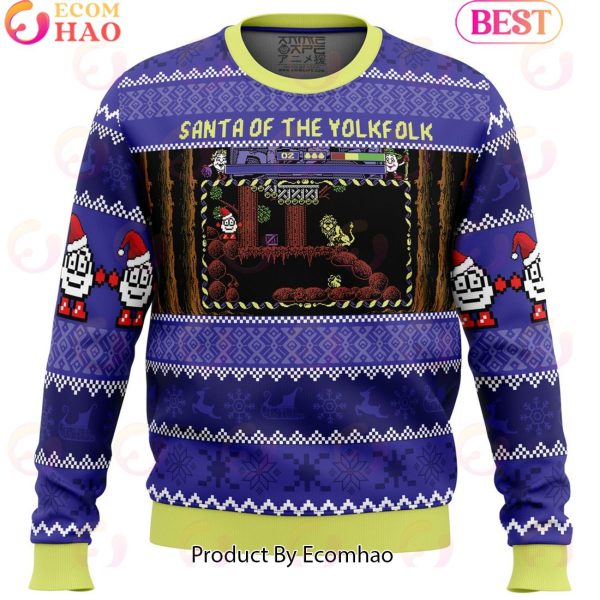 Santa of the Yolkfolk A Dizzy Prince of the Yolkfolk Ugly Christmas Sweater