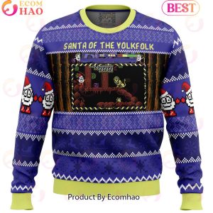 Santa of the Yolkfolk A Dizzy Prince of the Yolkfolk Ugly Christmas Sweater