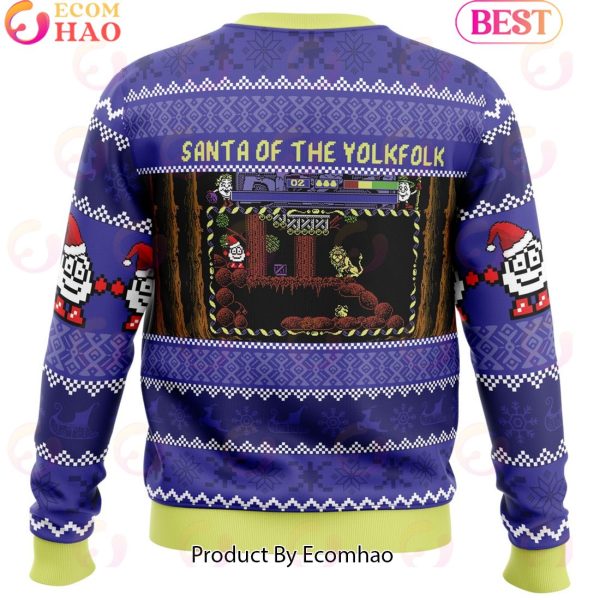 Santa of the Yolkfolk A Dizzy Prince of the Yolkfolk Ugly Christmas Sweater