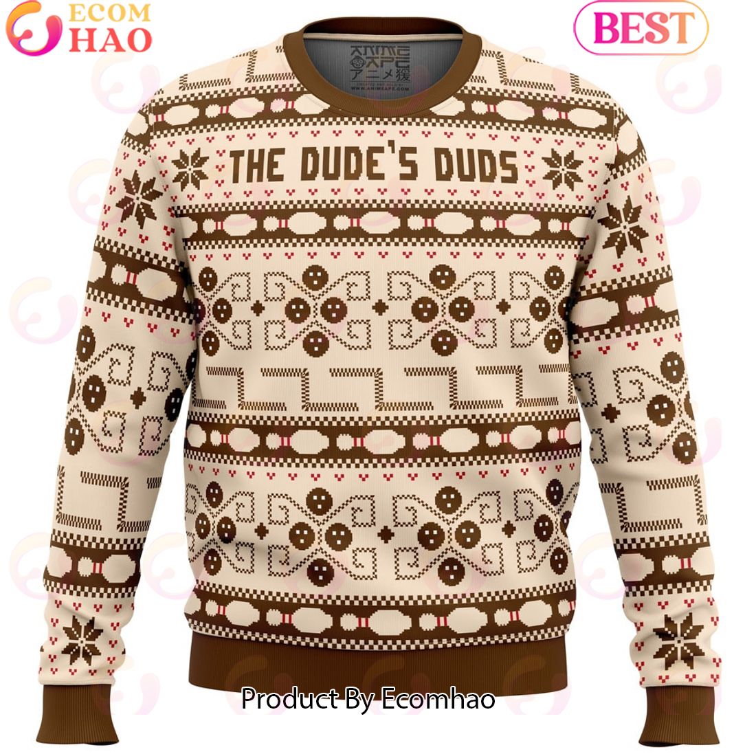 The Dude’s Duds The Big Lebowski Ugly Christmas Sweater