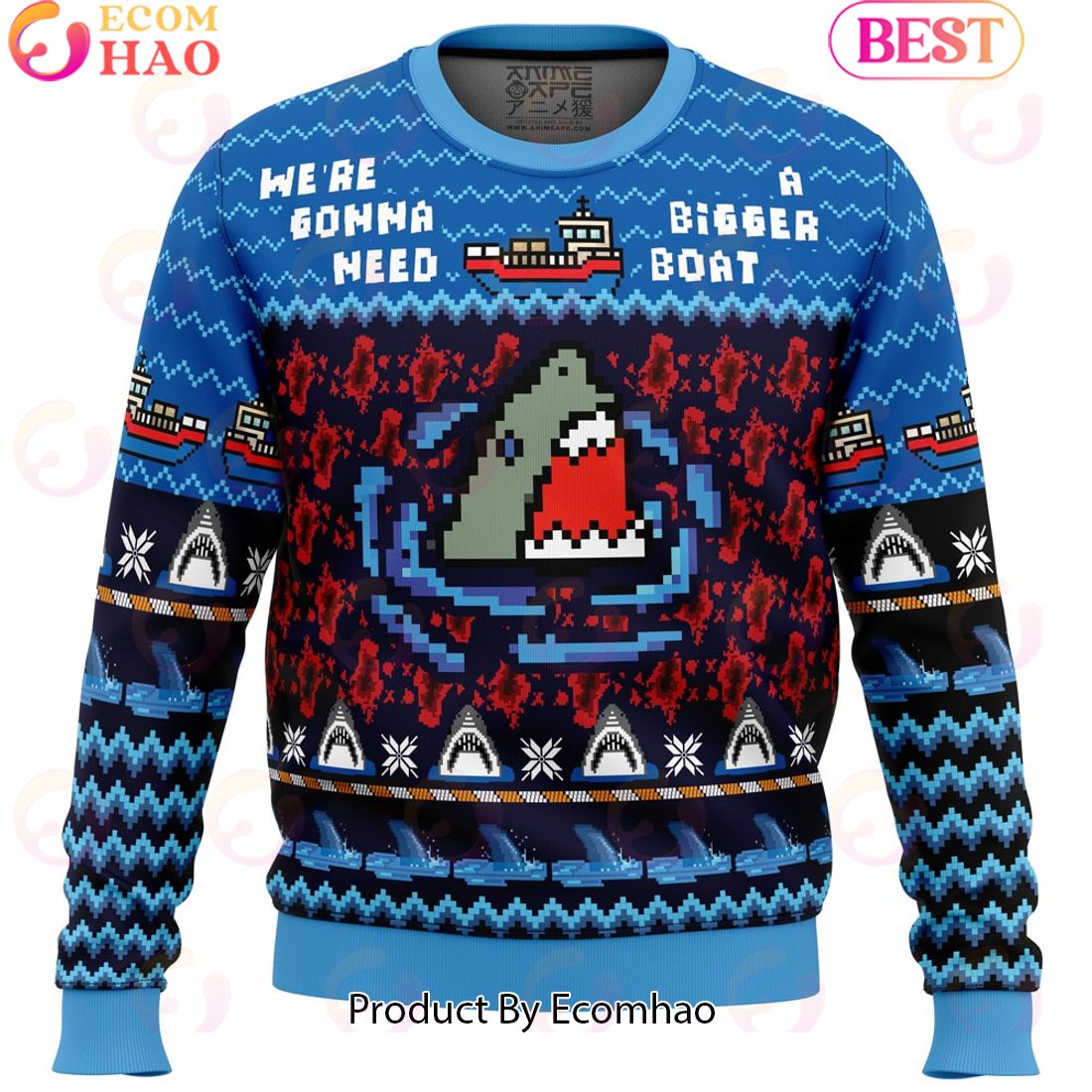 Wubba Lubba Rick and Morty Ugly Christmas Sweater