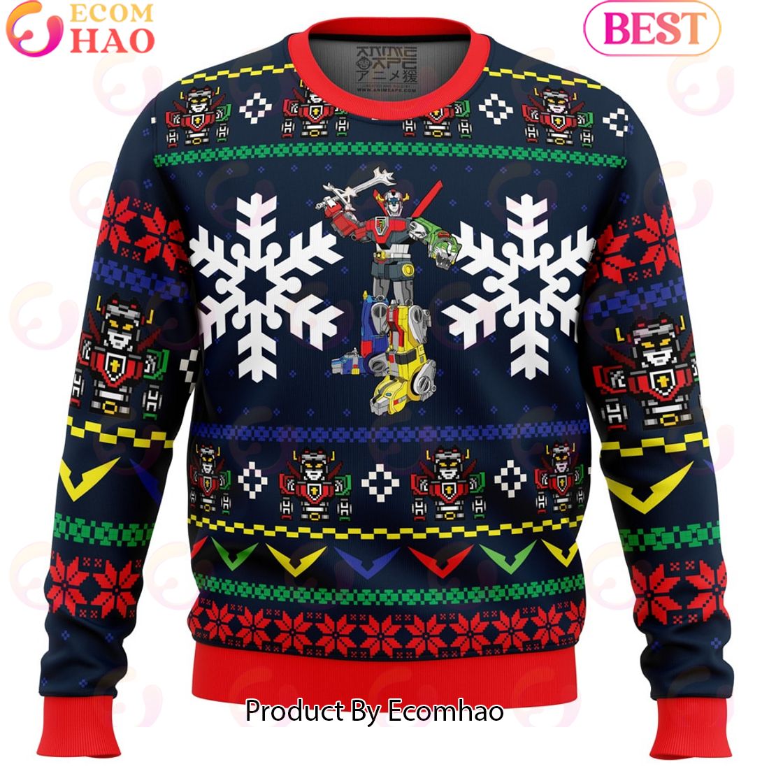 Yuletron Voltron Ugly Christmas Sweater