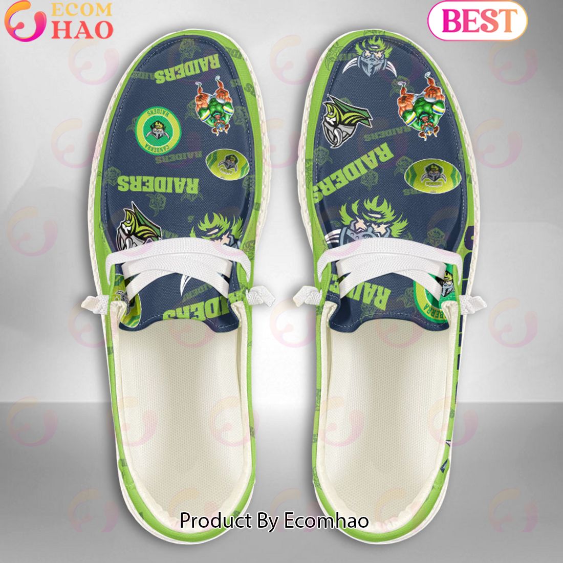 NRL Canberra Raiders Custom Name Hey Dude Shoes