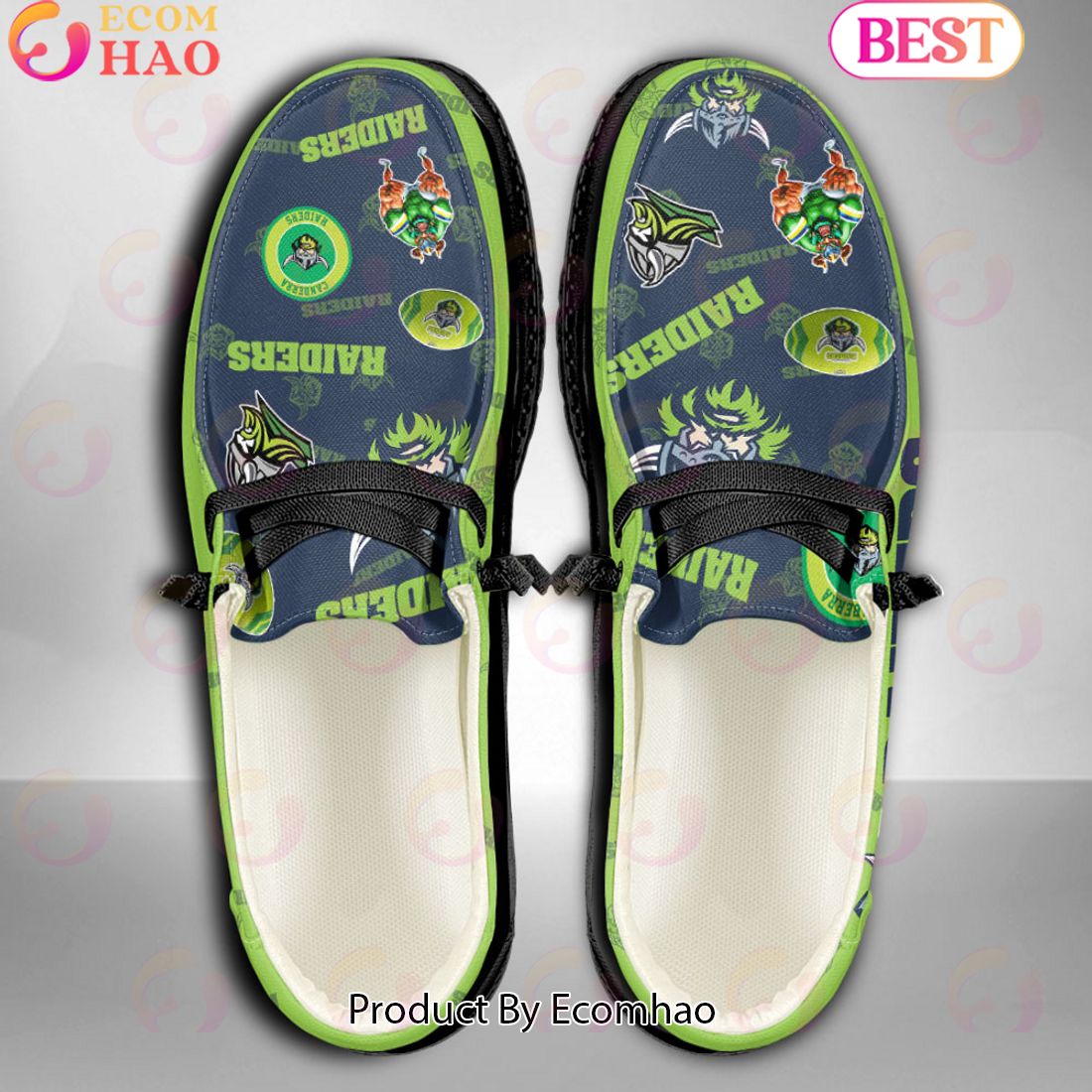 NRL Canberra Raiders Custom Name Hey Dude Shoes