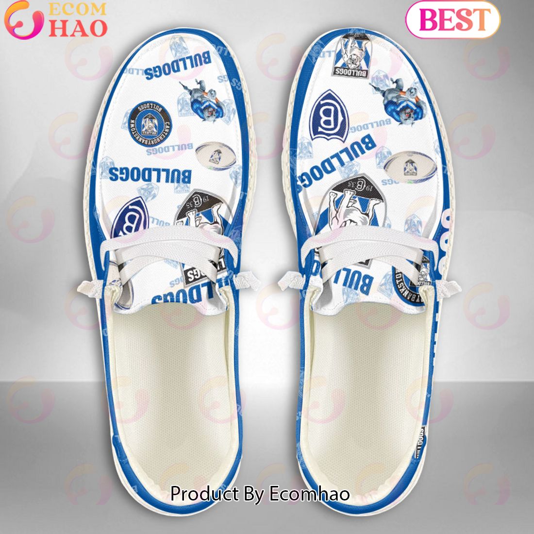 NRL Canterbury-Bankstown Bulldogs Custom Name Hey Dude Shoes