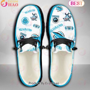 NRL Cronulla-Sutherland Sharks Custom Name Hey Dude Shoes