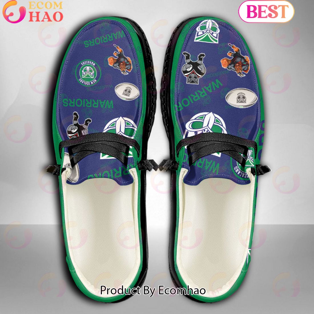 NRL New Zealand Warriors Custom Name Hey Dude Shoes