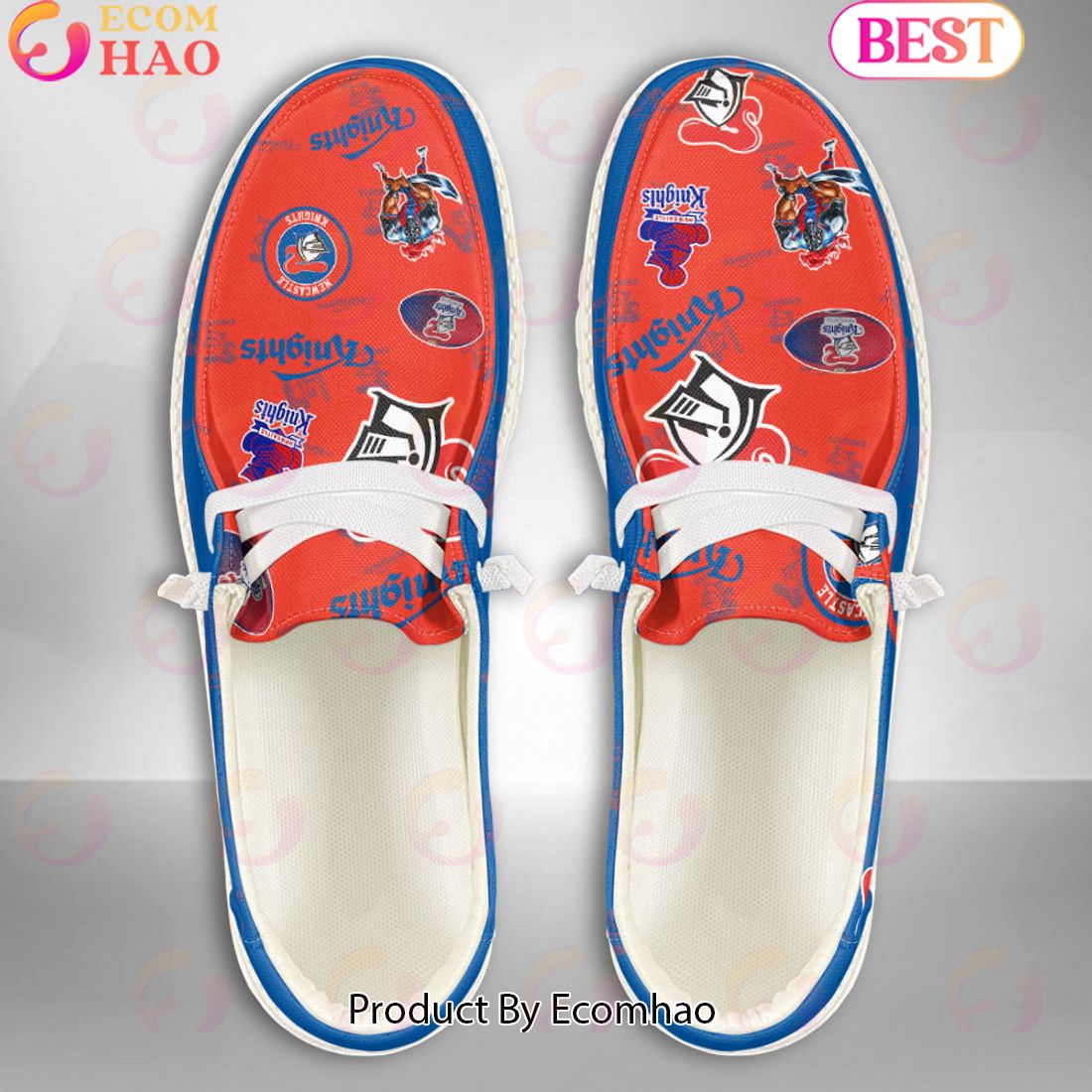 NRL Newcastle Knights Custom Name Hey Dude Shoes