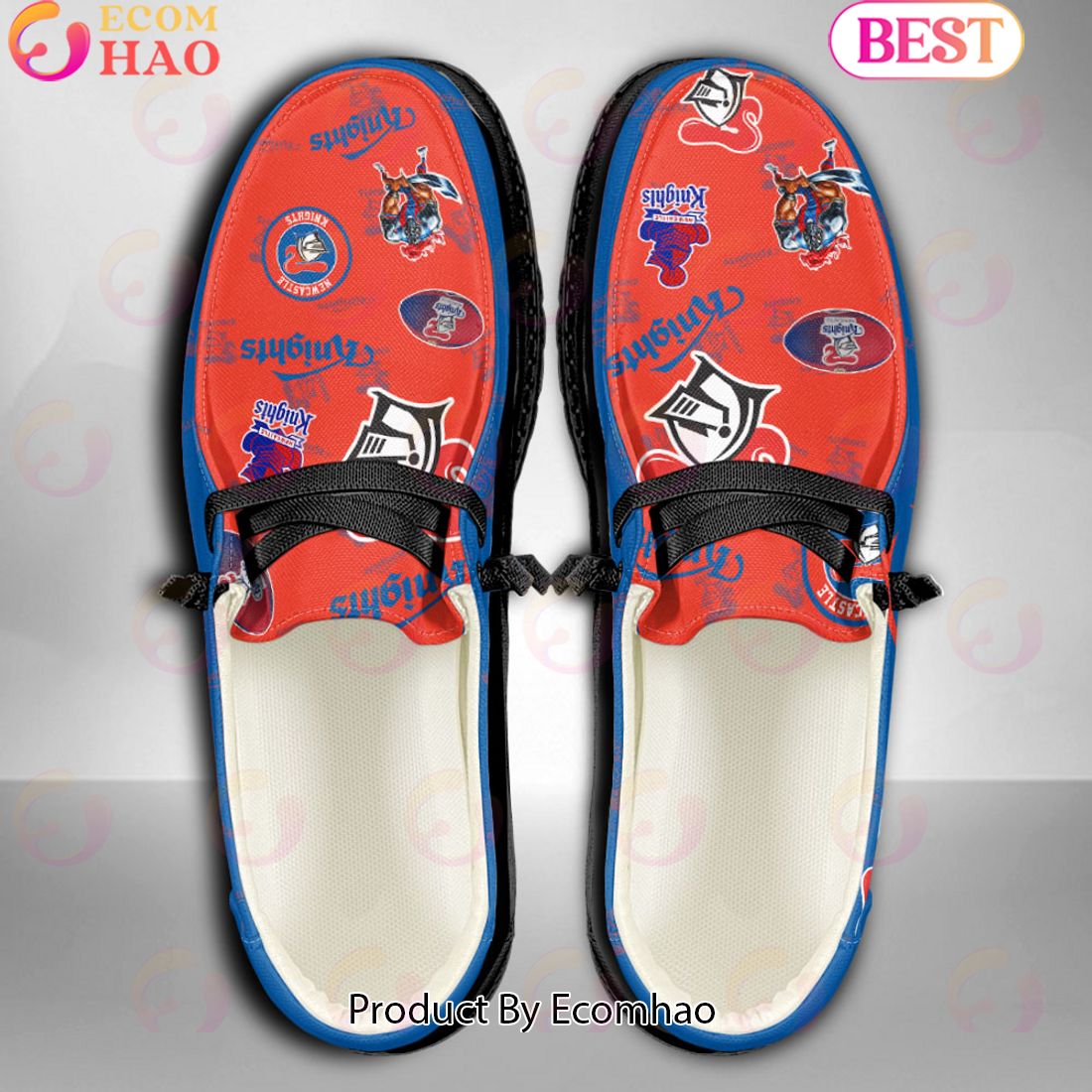 NRL Newcastle Knights Custom Name Hey Dude Shoes