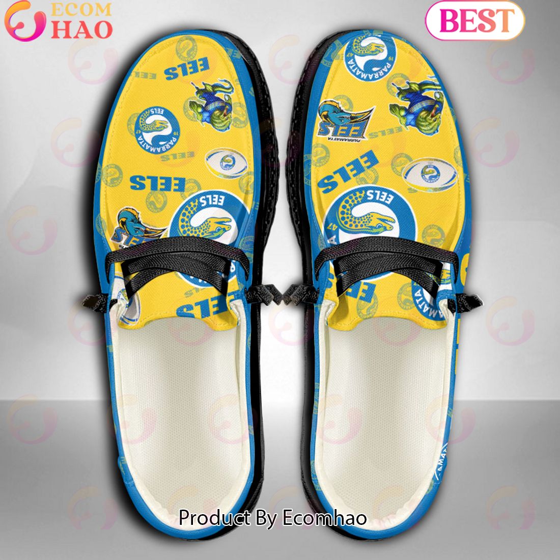 NRL Parramatta Eels Custom Name Hey Dude Shoes