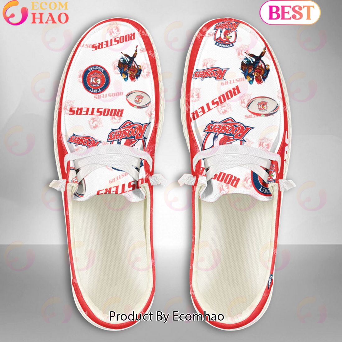 NRL Sydney Roosters Custom Name Hey Dude Shoes