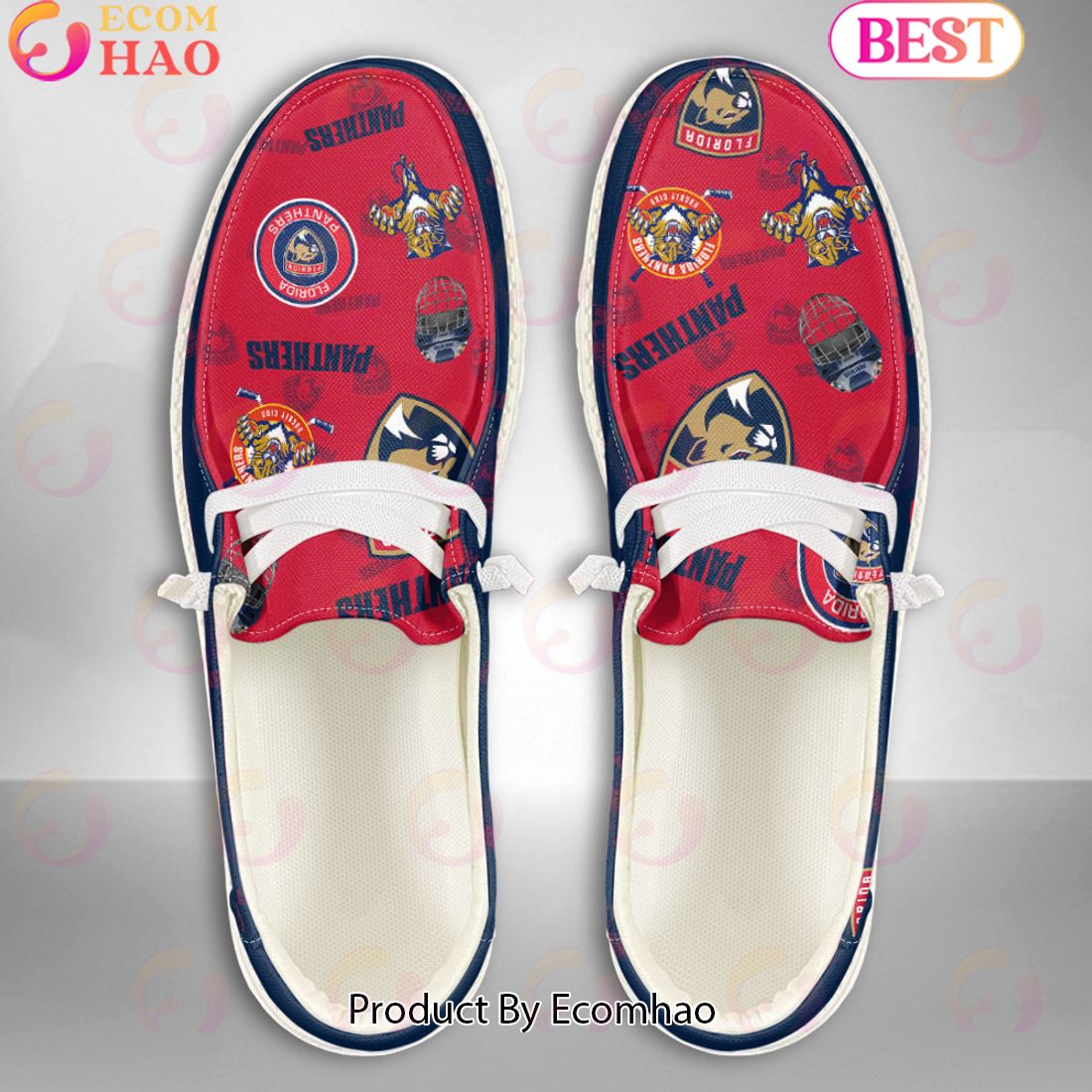 NHL Florida Panthers Custom Name Hey Dude Shoes