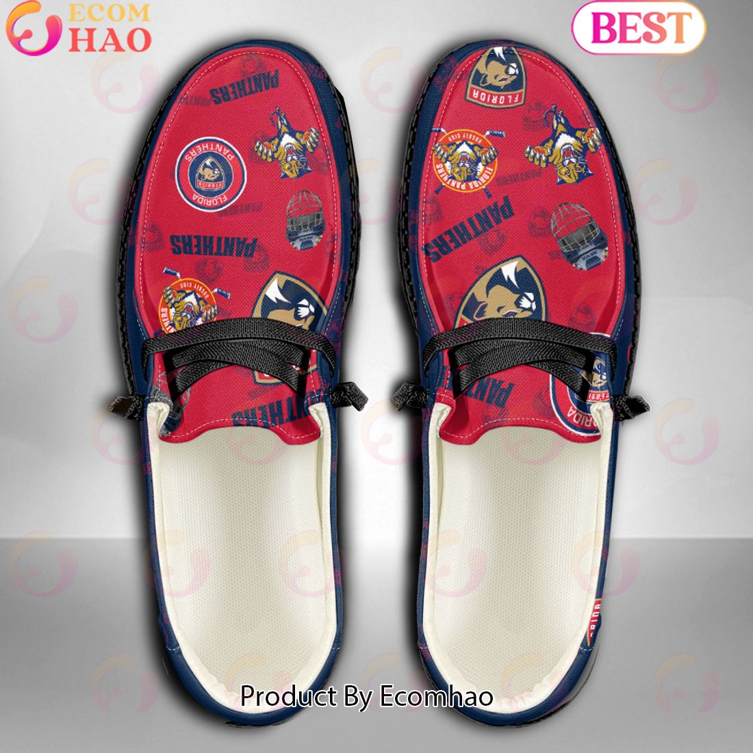 NHL Florida Panthers Custom Name Hey Dude Shoes