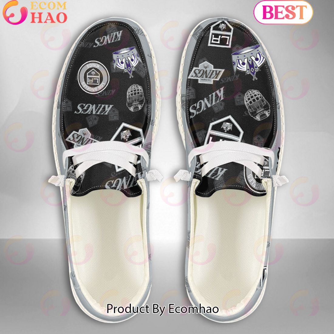 NHL Los Angeles Kings Custom Name Hey Dude Shoes