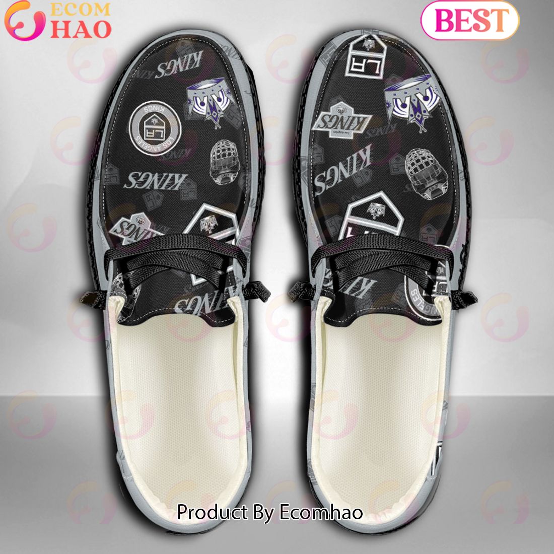 NHL Los Angeles Kings Custom Name Hey Dude Shoes