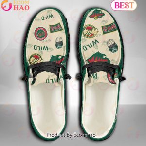 NHL Minnesota Wild Custom Name Hey Dude Shoes