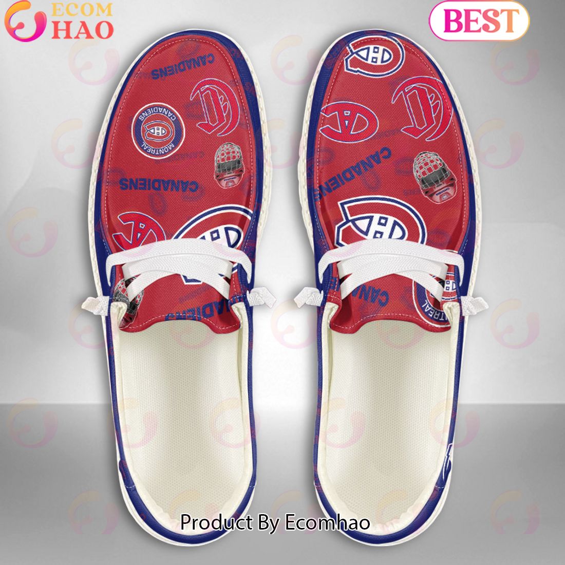 NHL Montreal Canadiens Custom Name Hey Dude Shoes