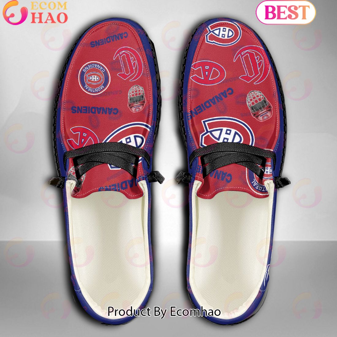 NHL Montreal Canadiens Custom Name Hey Dude Shoes