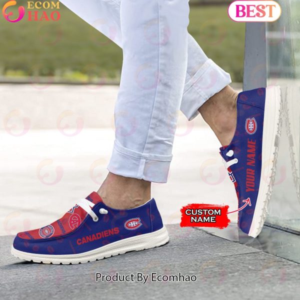 NHL Montreal Canadiens Custom Name Hey Dude Shoes