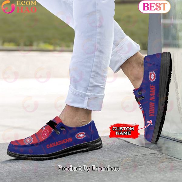 NHL Montreal Canadiens Custom Name Hey Dude Shoes