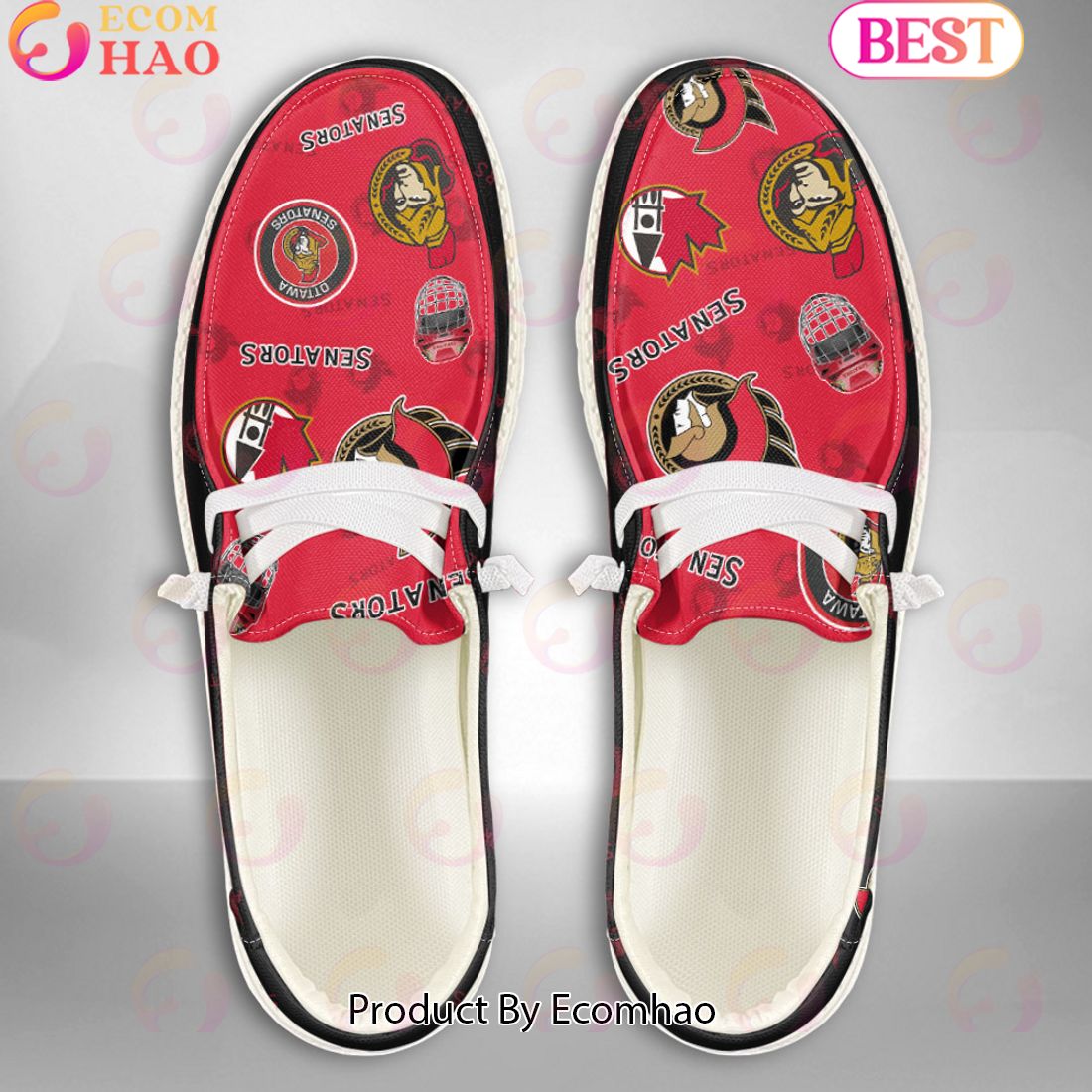 NHL Ottawa Senators Custom Name Hey Dude Shoes