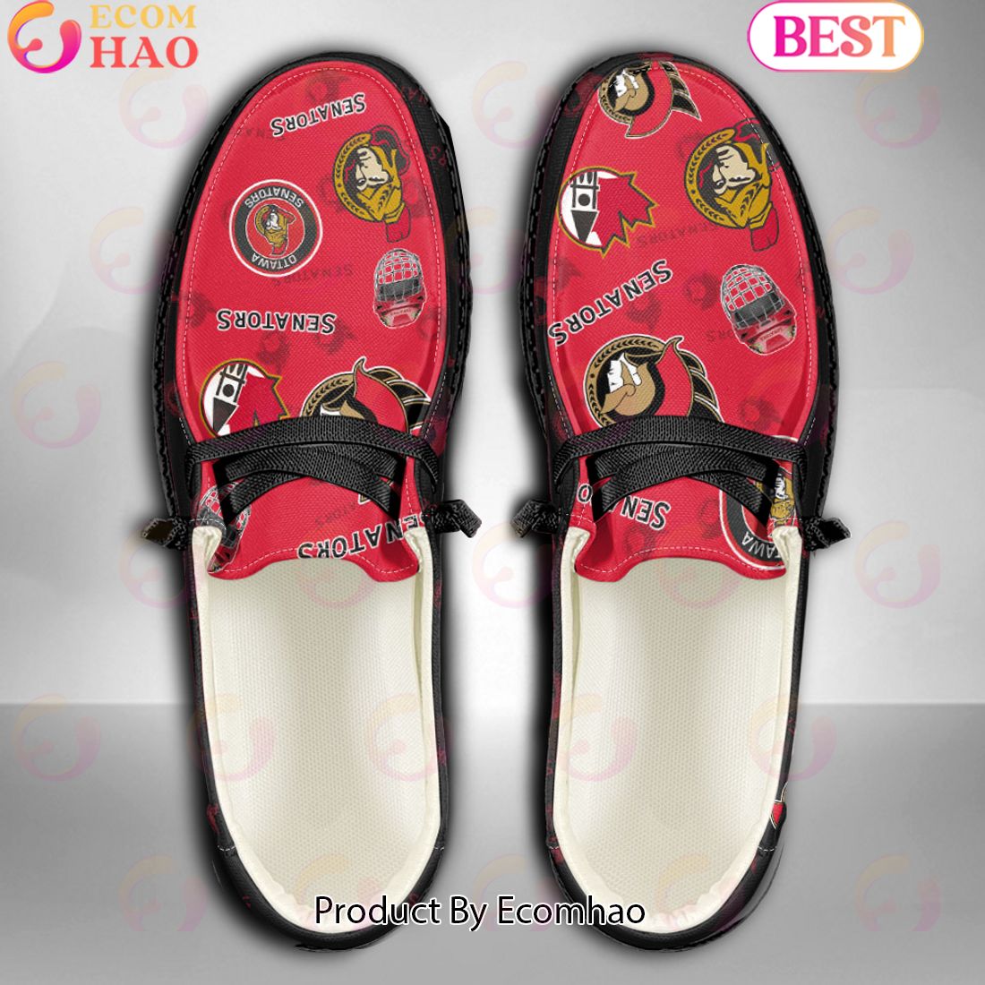 NHL Ottawa Senators Custom Name Hey Dude Shoes