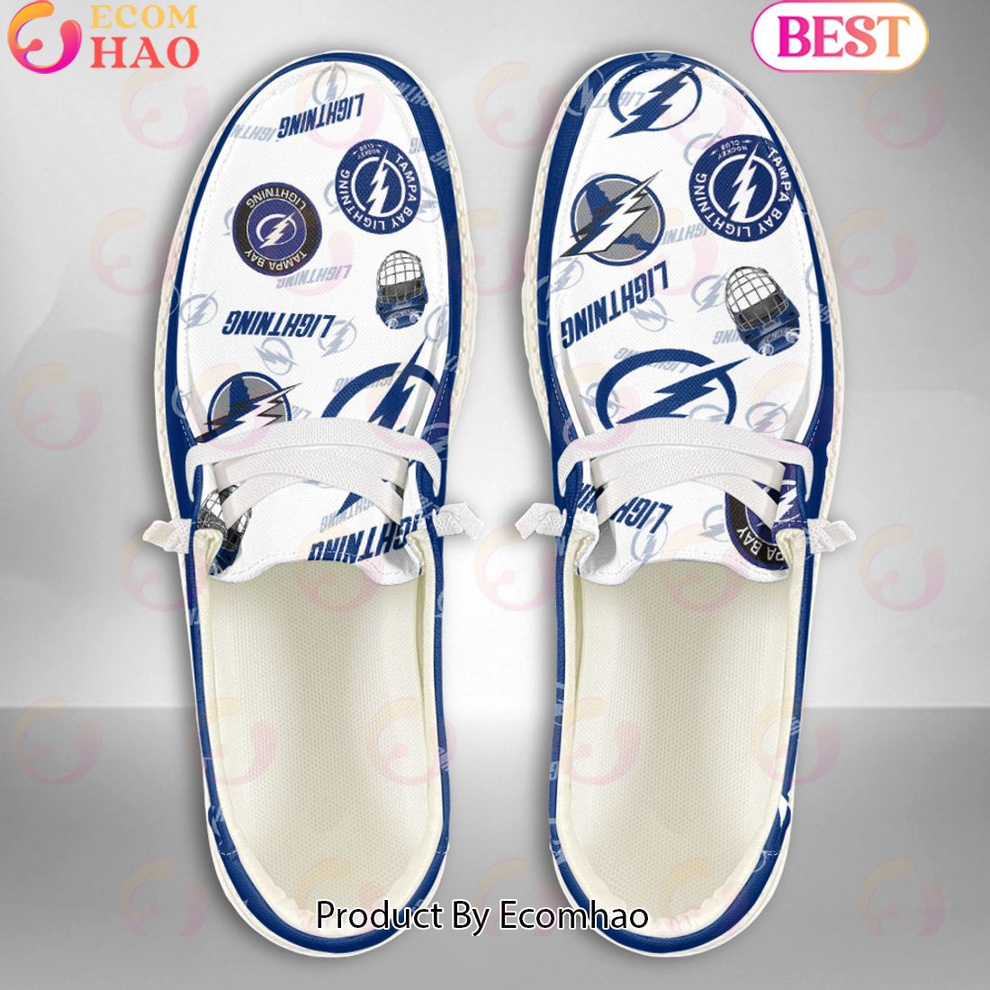 NHL Tampa Bay Lightning Custom Name Hey Dude Shoes