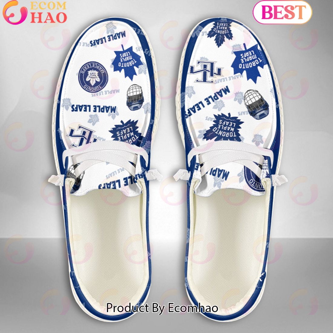 NHL Toronto Maple Leafs Custom Name Hey Dude Shoes