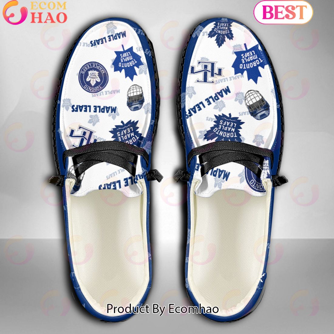 NHL Toronto Maple Leafs Custom Name Hey Dude Shoes