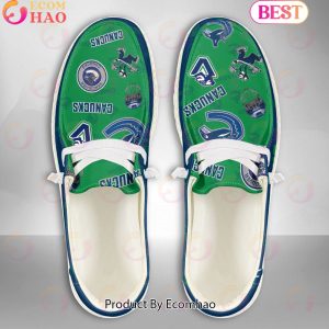 NHL Vancouver Canucks Custom Name Hey Dude Shoes