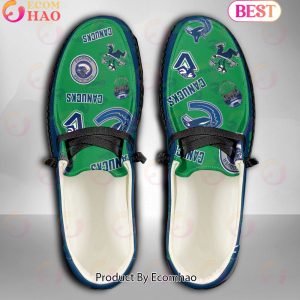 NHL Vancouver Canucks Custom Name Hey Dude Shoes
