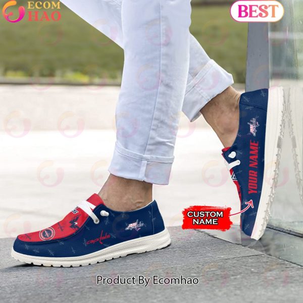 NHL Washington Capitals Custom Name Hey Dude Shoes