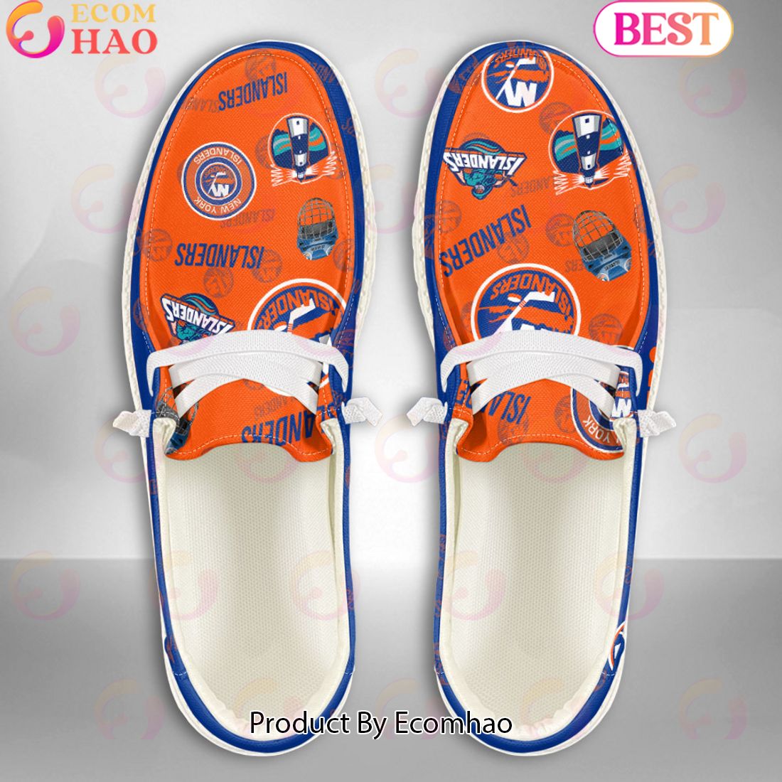 NHL New York Islanders Custom Name Hey Dude Shoes