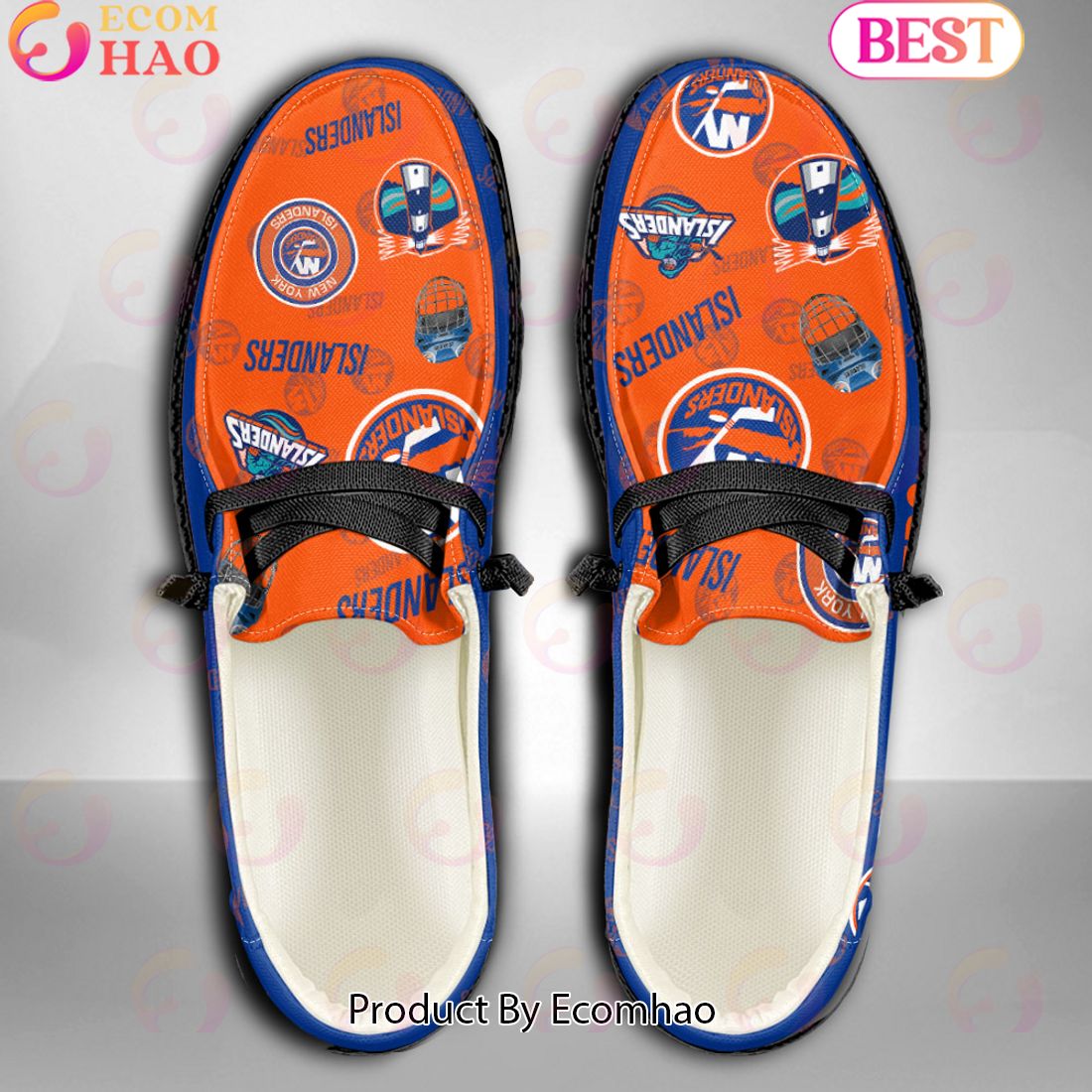 NHL New York Islanders Custom Name Hey Dude Shoes