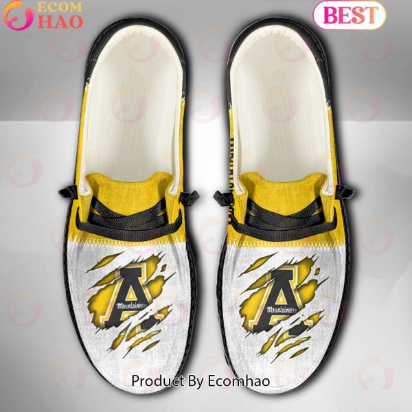 NCAA Appalachian State Mountaineers Custom Name Hey Dude Shoes