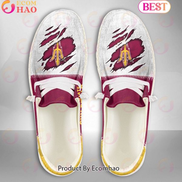 NCAA Arizona State Sun Devils Custom Name Hey Dude Shoes