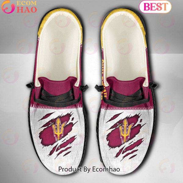 NCAA Arizona State Sun Devils Custom Name Hey Dude Shoes