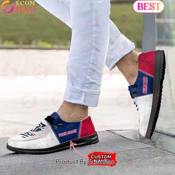 NCAA Arizona Wildcats Custom Name Hey Dude Shoes