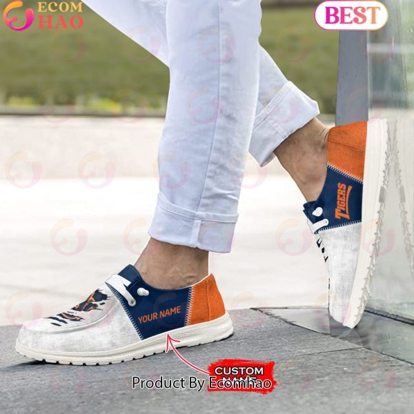 NCAA Auburn Tigers Custom Name Hey Dude Shoes
