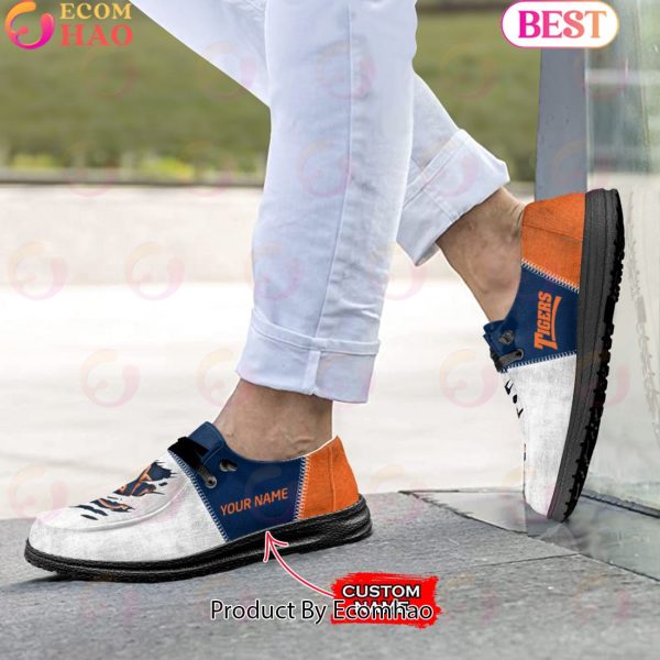 NCAA Auburn Tigers Custom Name Hey Dude Shoes