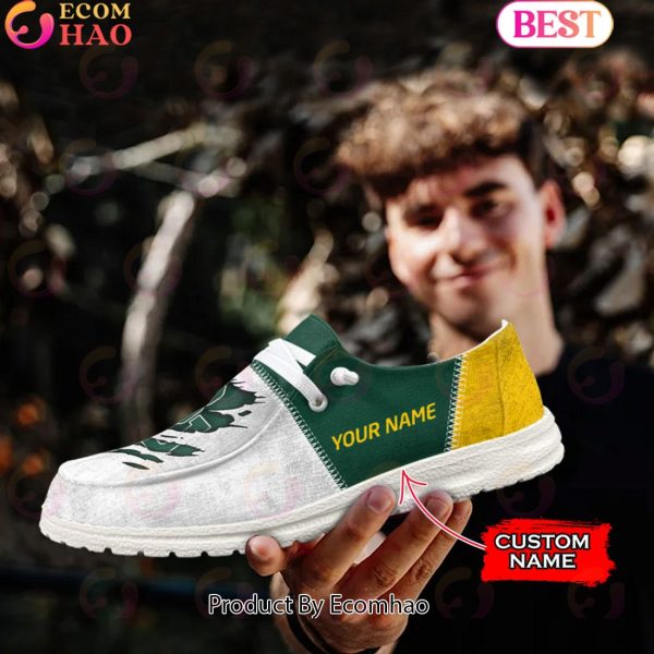 NCAA Baylor Bears Custom Name Hey Dude Shoes