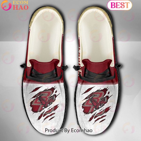 NCAA Boston College Eagles Custom Name Hey Dude Shoes