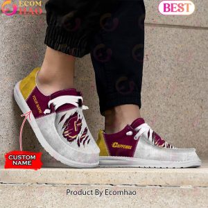 NCAA Central Michigan Chippewas Custom Name Hey Dude Shoes