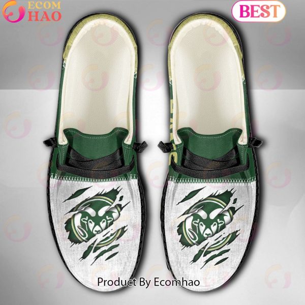 NCAA Colorado State Rams Custom Name Hey Dude Shoes